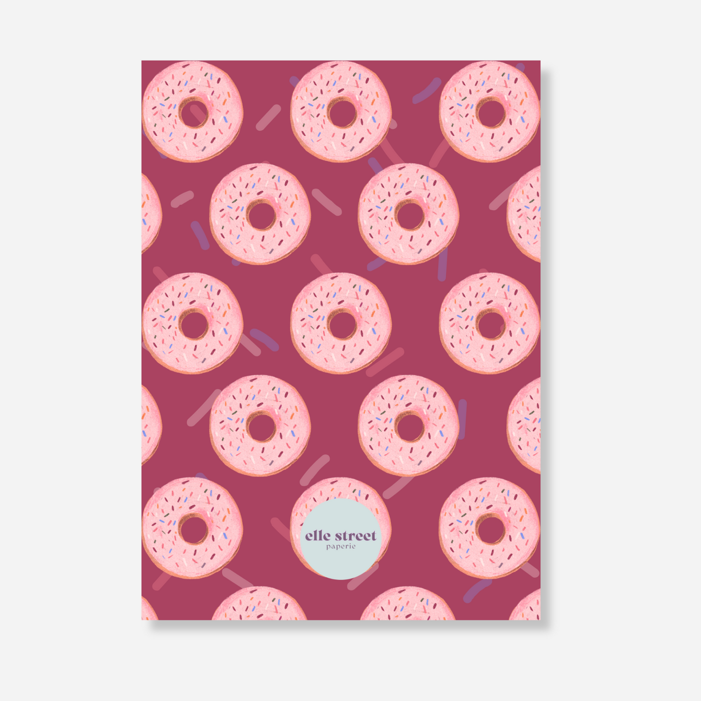 Pink Donut Birthday Invitation