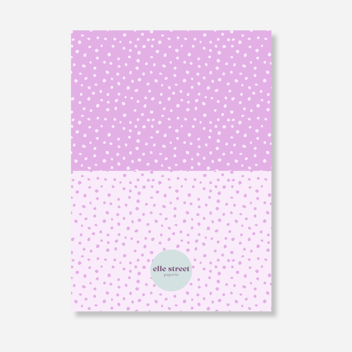 Purple Dots Birthday Invitation