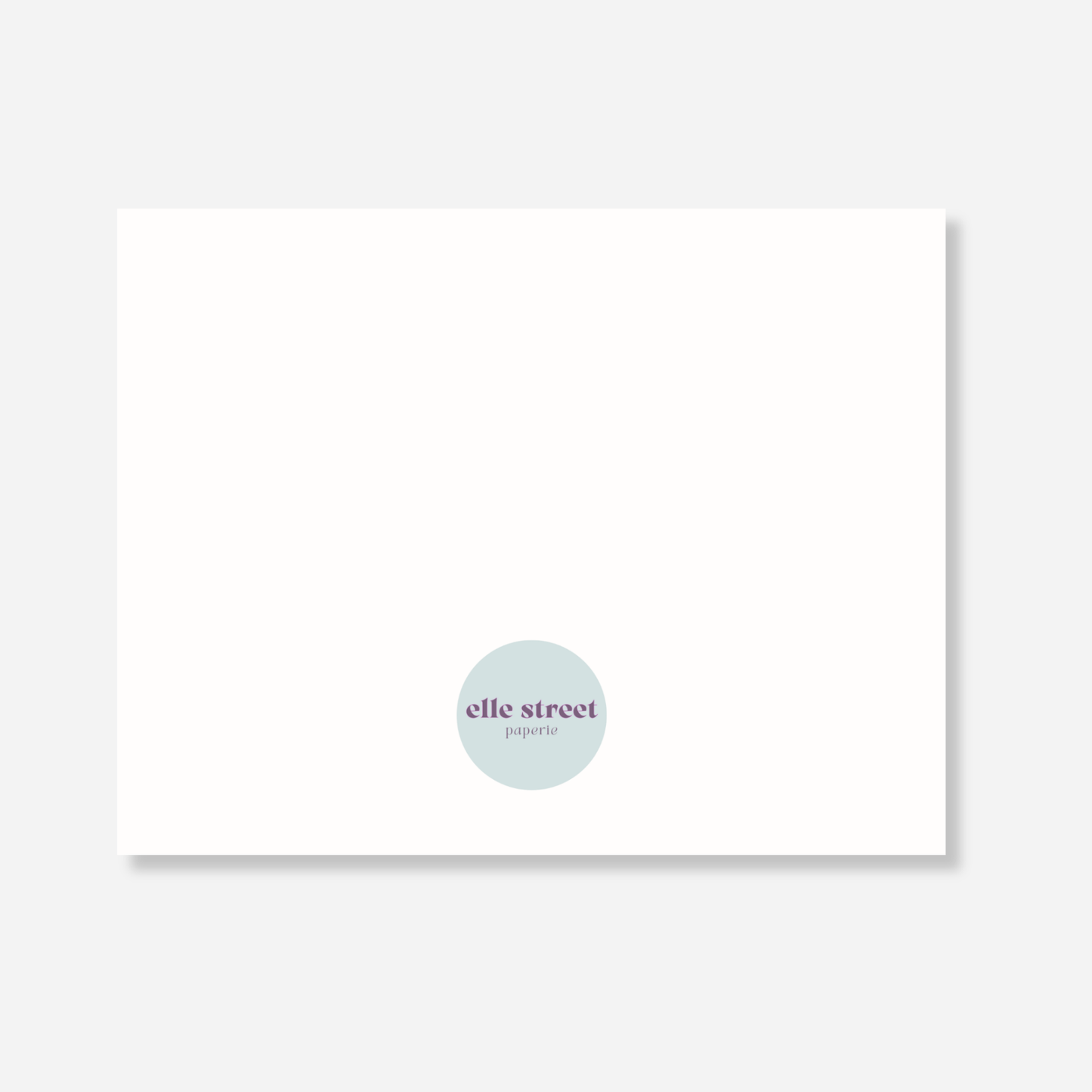 Simple Black White Thank You Card