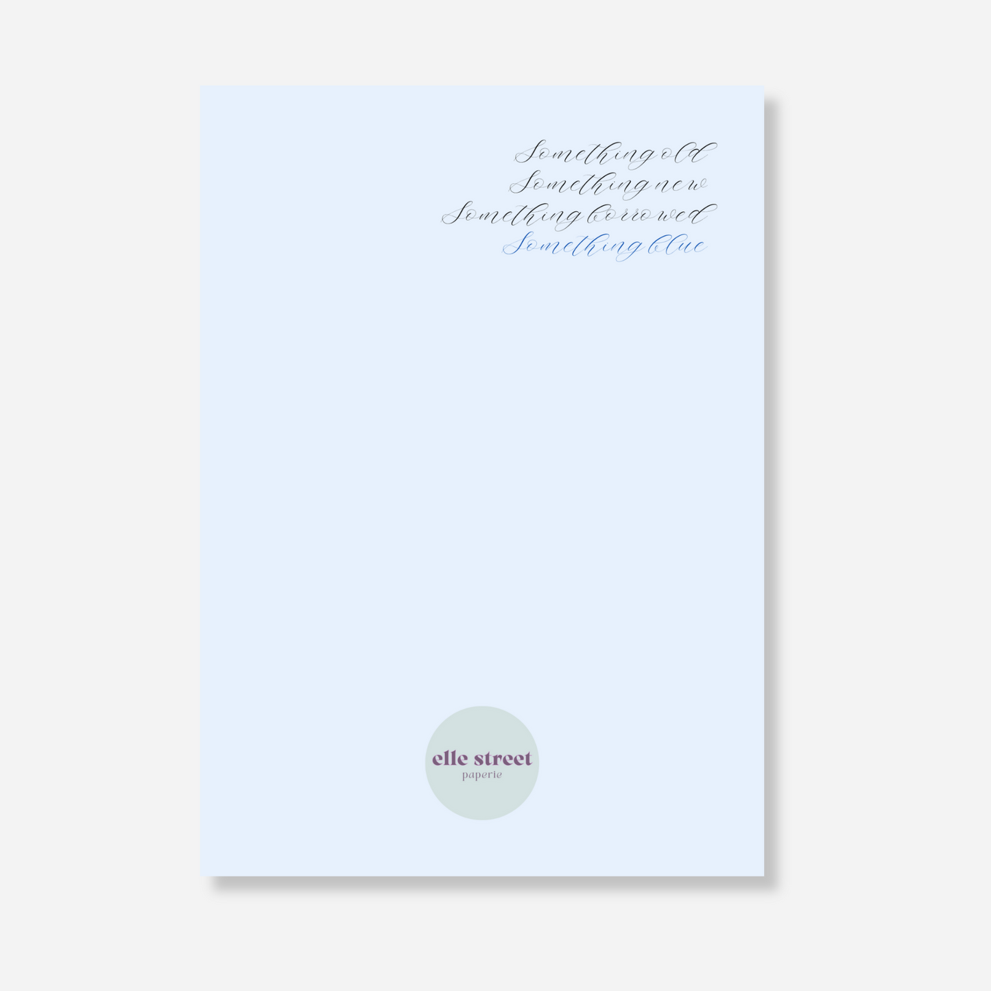 Something Blue Bridal Shower Invitation