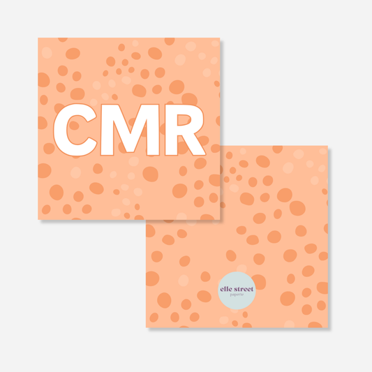 Creamsicle Dot Bag Tag