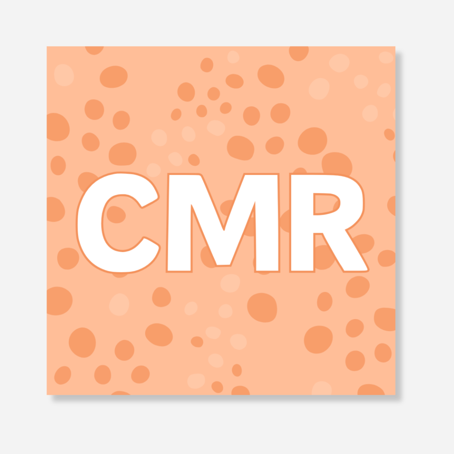 Creamsicle Dot Bag Tag