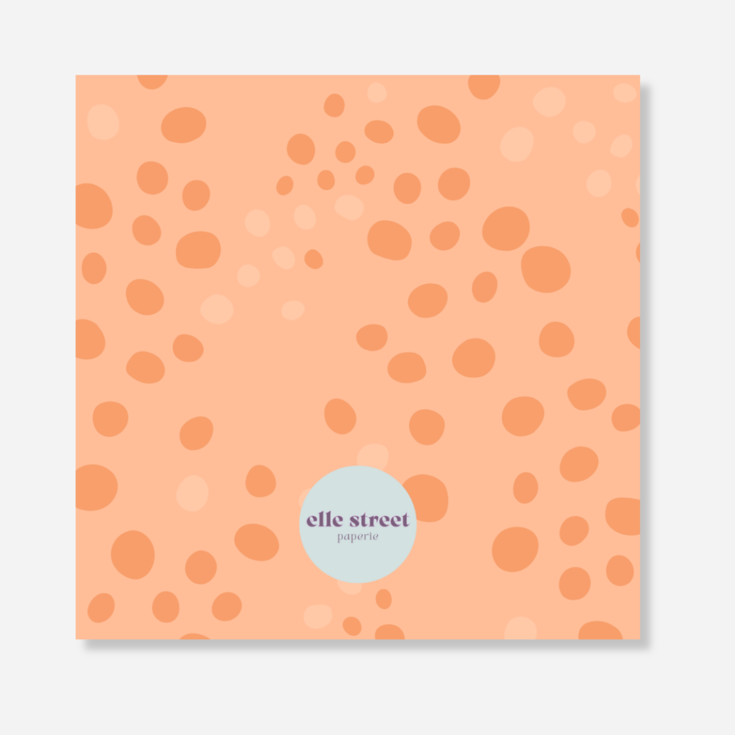 Creamsicle Dot Bag Tag