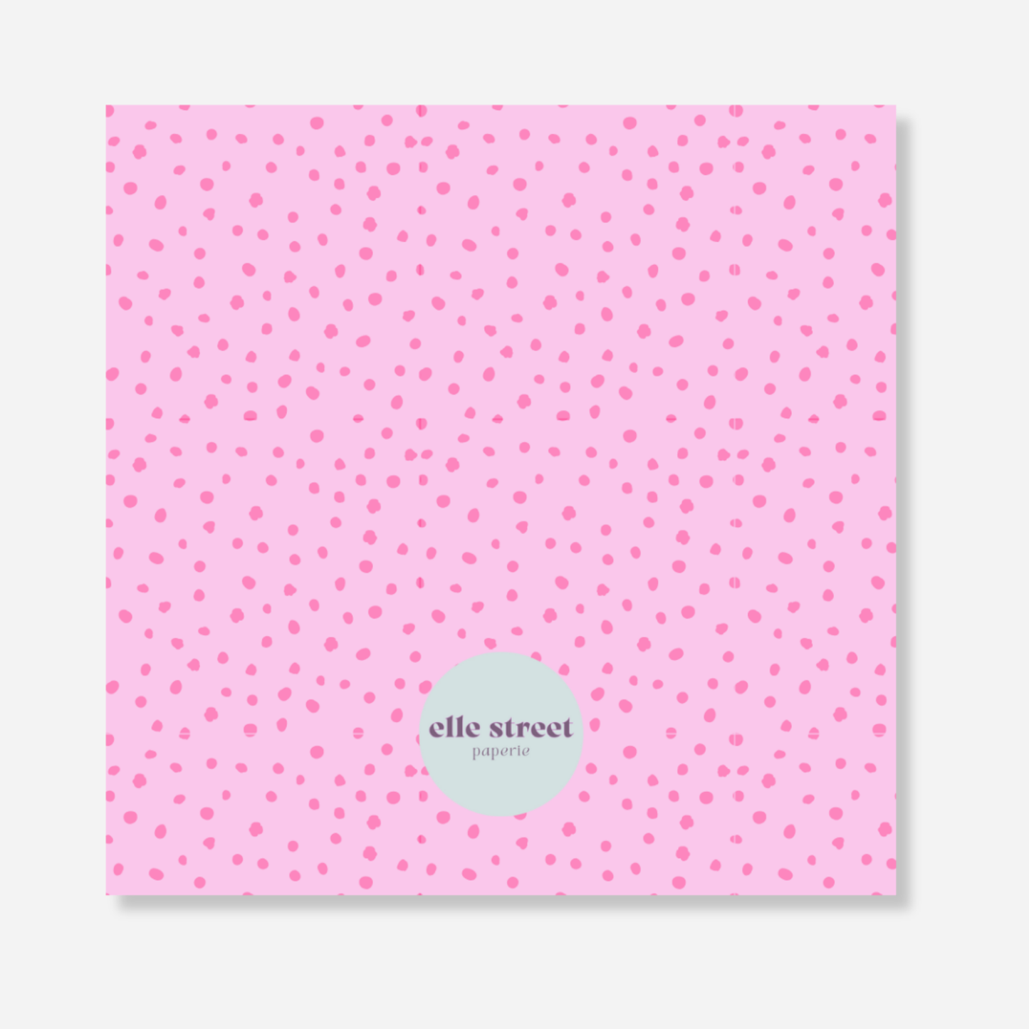 Pink Border Address Bag Tag