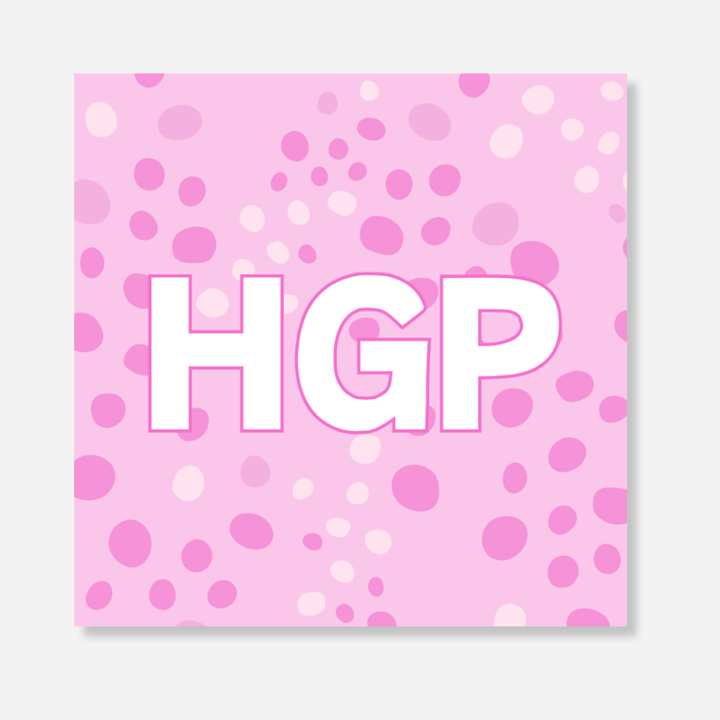 Pink Dot Initial Bag Tag