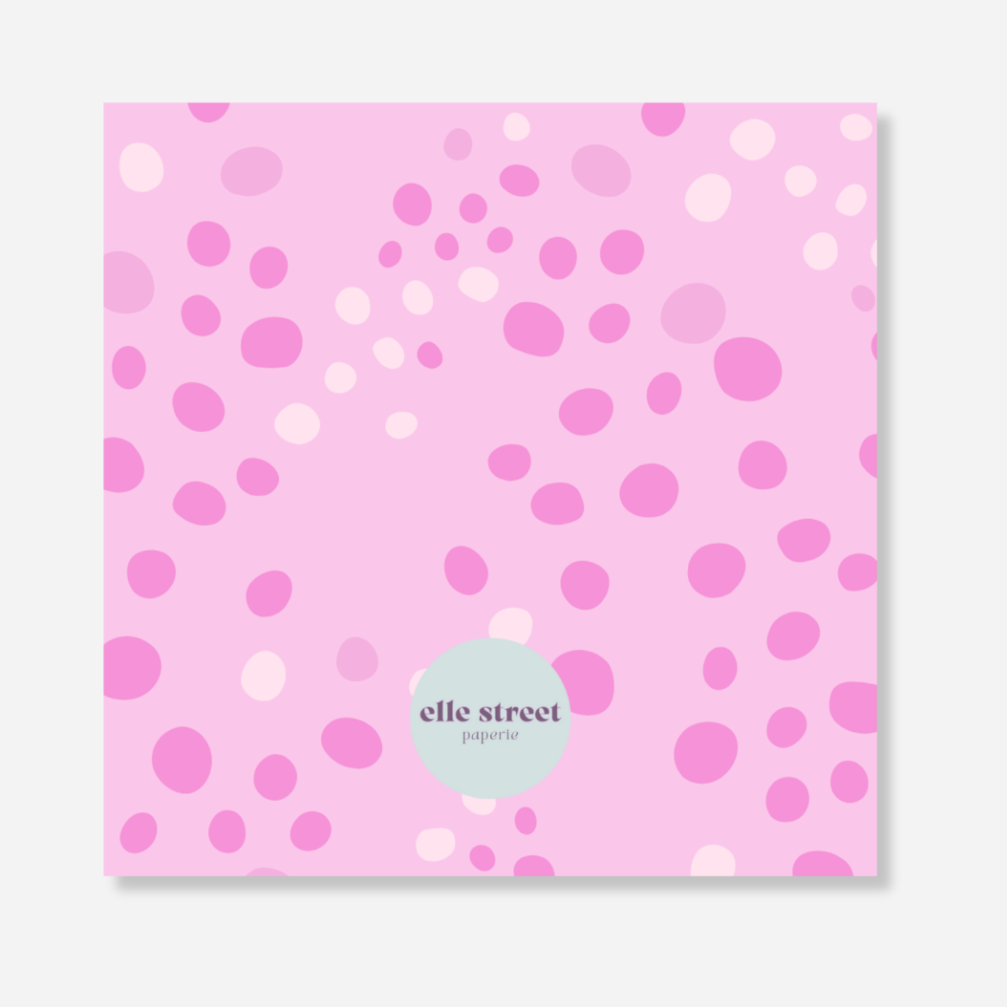 Pink Dot Initial Bag Tag