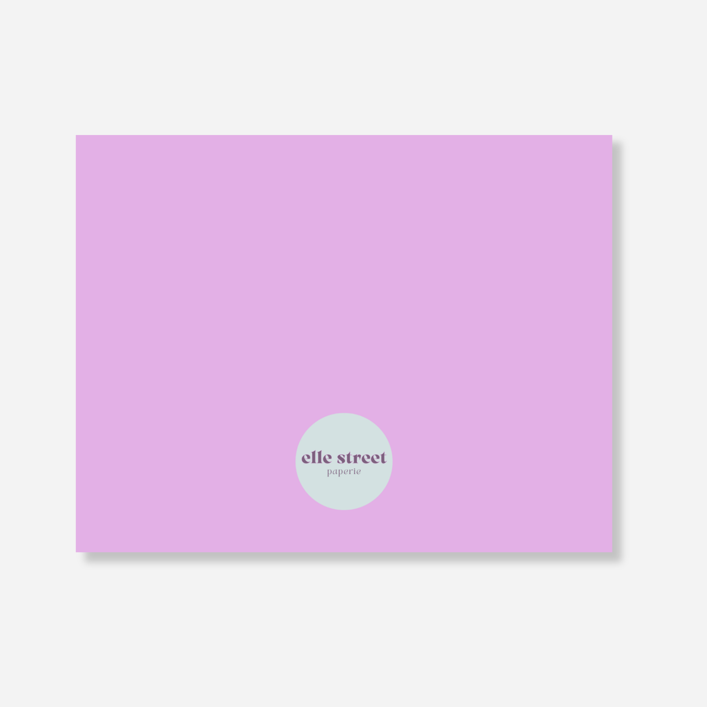 Purple Squiggle Thank You Card