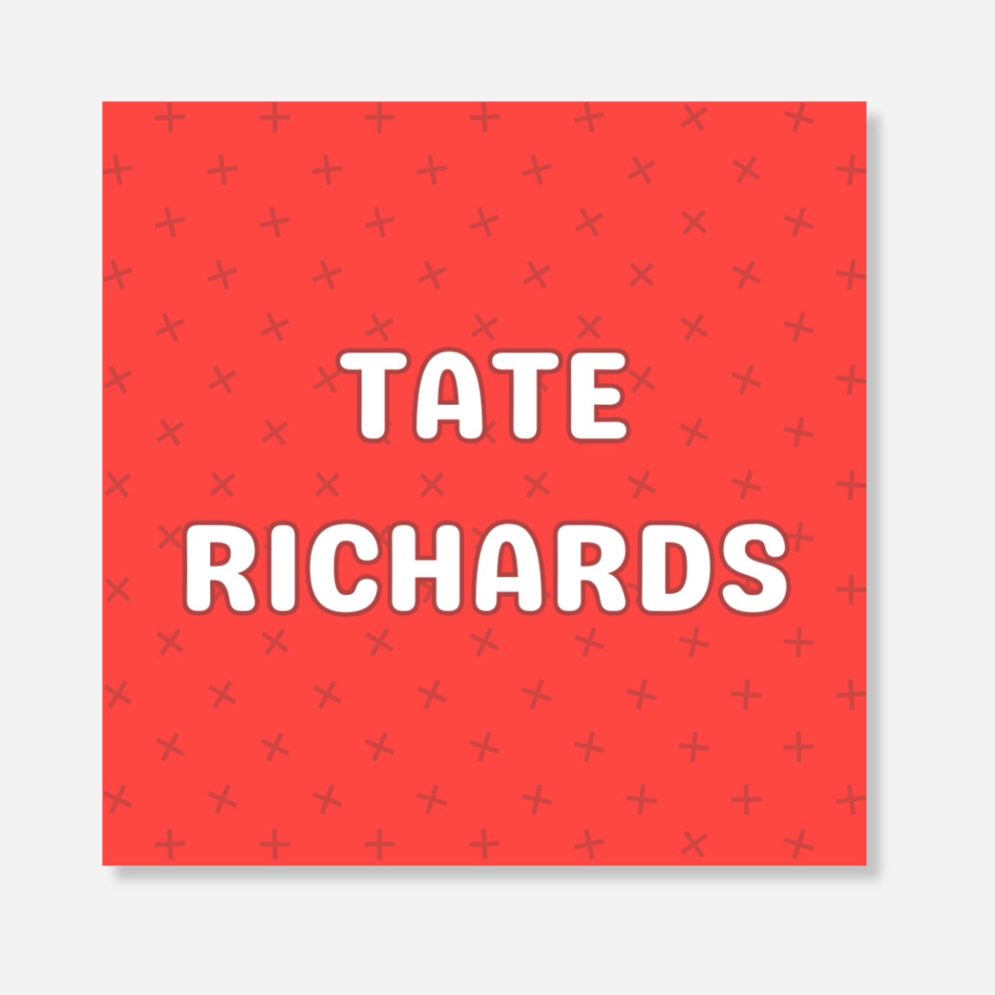 Red Plus Bag Tag