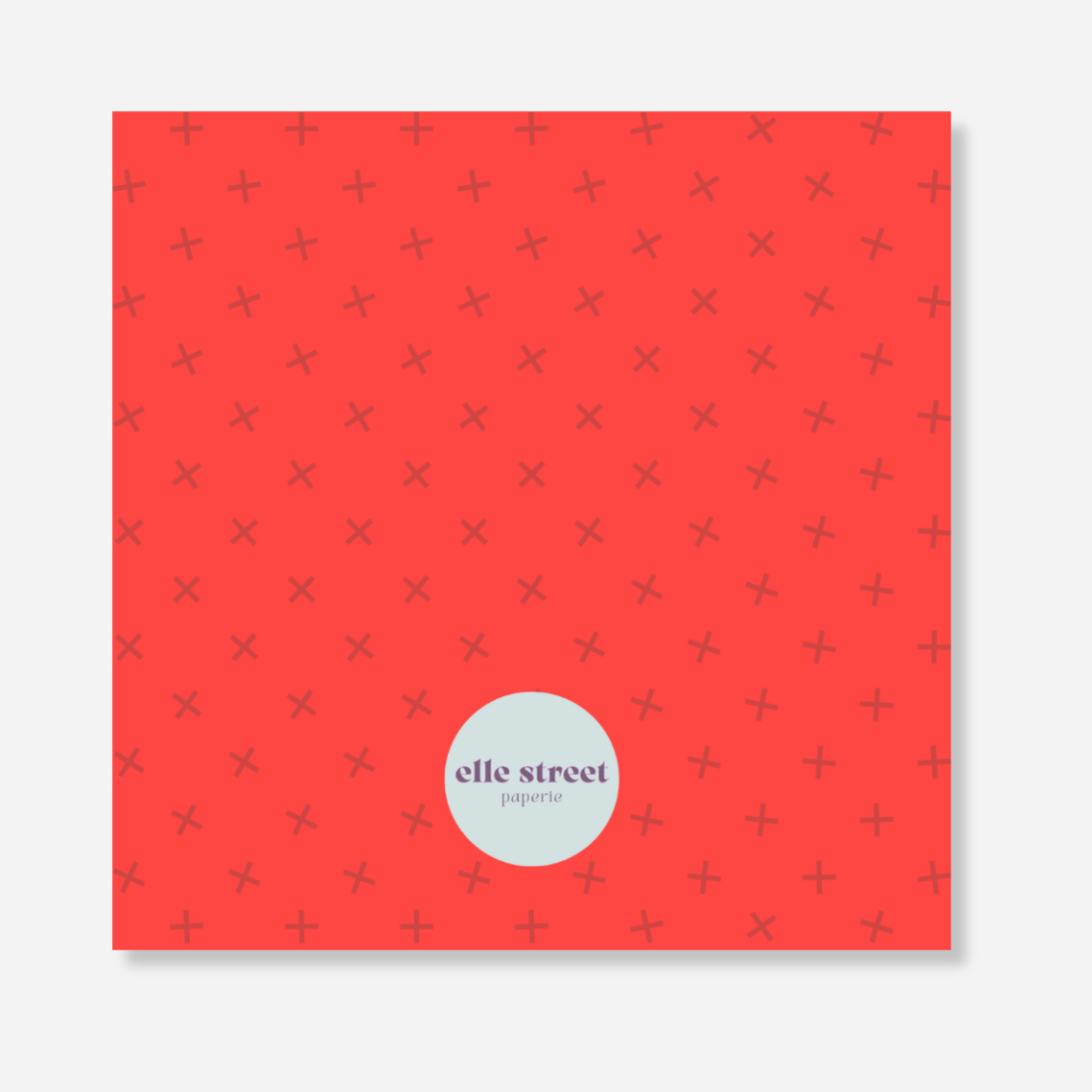 Red Plus Bag Tag